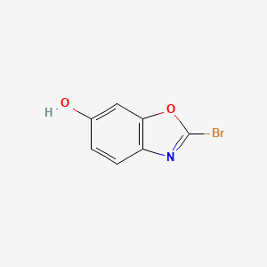 molecular formula C7H4BrNO2 B12862947 2-Bromobenzo[d]oxazol-6-ol 