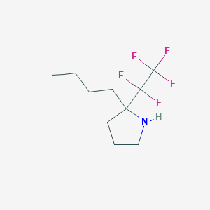 2-Butyl-2-(1,1,2,2,2-pentafluoroethyl)pyrrolidine