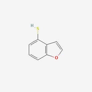 molecular formula C8H6OS B12862973 1-Benzofuran-4-thiol CAS No. 173306-95-1