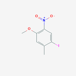 molecular formula C8H8INO3 B12862980 4-Iodo-5-methyl-2-nitroanisole 