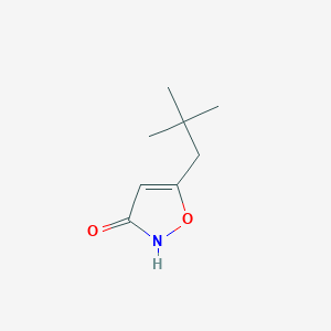 molecular formula C8H13NO2 B12863071 5-Neopentyl-3-isoxazolol 