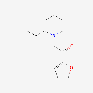 molecular formula C13H19NO2 B12863076 2-(2-Ethylpiperidin-1-yl)-1-(furan-2-yl)ethanone 