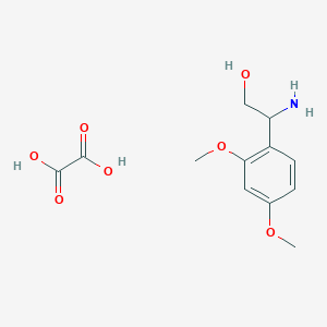 molecular formula C12H17NO7 B1286308 2-Amino-2-(2,4-dimethoxyphenyl)ethanol oxalate 