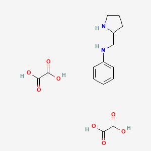 molecular formula C15H20N2O8 B1286309 N-(Pyrrolidin-2-ylmethyl)aniline dioxalate CAS No. 1177271-46-3