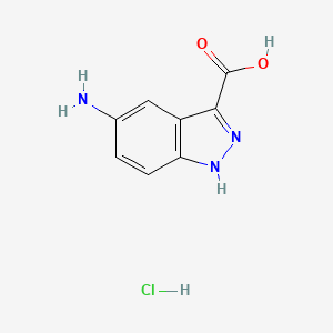 5-Amino-1H-indazole-3-carboxylic acid hydrochloride