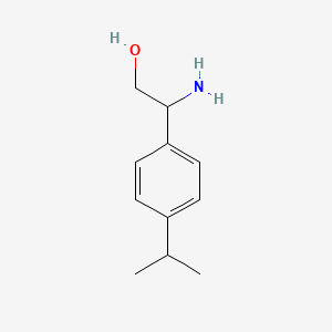 molecular formula C11H17NO B1286316 2-Amino-2-(4-isopropylphenyl)ethanol CAS No. 910443-18-4