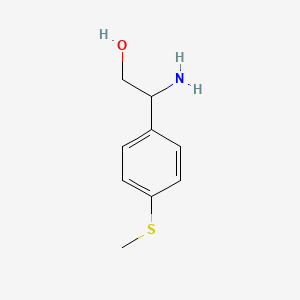 molecular formula C9H13NOS B1286317 2-氨基-2-[4-(甲硫基)苯基]乙醇 CAS No. 910443-19-5