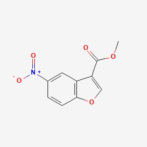 molecular formula C10H7NO5 B12863209 Methyl 5-nitrobenzofuran-3-carboxylate 