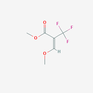 molecular formula C6H7F3O3 B12863251 Methyl 3-methoxy-2-(trifluoromethyl)acrylate 