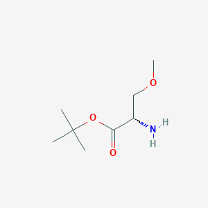 molecular formula C8H17NO3 B12863286 (S)-tert-Butyl 2-amino-3-methoxypropanoate 