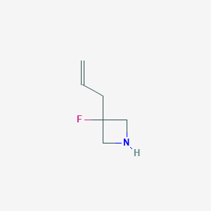 molecular formula C6H10FN B12863339 3-Allyl-3-fluoro-azetidine 