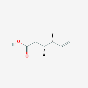 molecular formula C8H14O2 B12863412 rel-(3R,4R)-3,4-Dimethylhex-5-enoic acid 