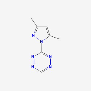 molecular formula C7H8N6 B12863448 3-(3,5-Dimethyl-1H-pyrazol-1-yl)-1,2,4,5-tetrazine 