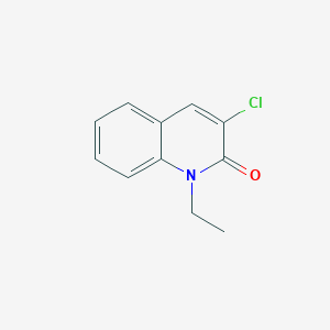 molecular formula C11H10ClNO B12863472 3-Chloro-1-ethylquinolin-2(1H)-one 