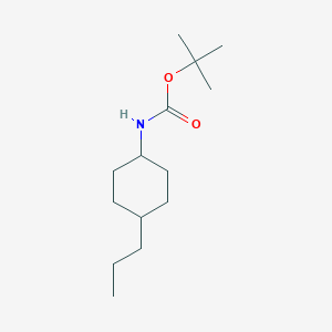 molecular formula C14H27NO2 B12863486 tert-Butyl ((1s,4r)-4-propylcyclohexyl)carbamate 