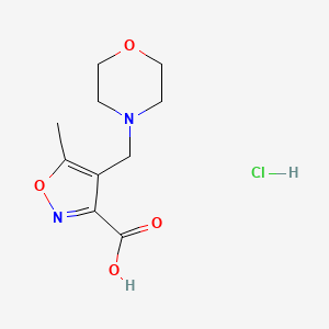 5-Methyl-4-(morpholin-4-ylmethyl)isoxazole-3-carboxylic acid hydrochloride