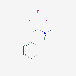 molecular formula C10H12F3N B12863527 N-Methyl-3,3,3-trifluoro-1-phenyl-2-propylamine CAS No. 760145-54-8