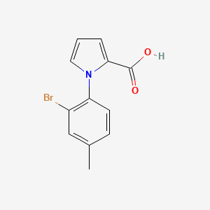 1-(2-bromo-4-methylphenyl)-1H-pyrrole-2-carboxylic acid