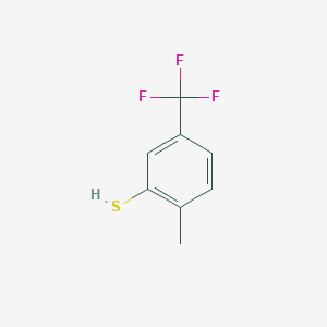 molecular formula C8H7F3S B12863630 2-Methyl-5-(trifluoromethyl)benzenethiol CAS No. 1429056-31-4