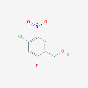 molecular formula C7H5ClFNO3 B12863712 (4-Chloro-2-fluoro-5-nitrophenyl)methanol 