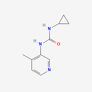 molecular formula C10H13N3O B12863764 1-Cyclopropyl-3-(4-methylpyridin-3-yl)urea 