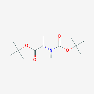 molecular formula C12H23NO4 B1286378 Boc-ala-otbu CAS No. 58177-77-8