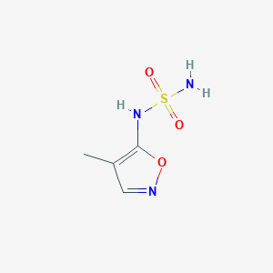 molecular formula C4H7N3O3S B12863794 N-(4-Methyl-1,2-oxazol-5-yl)sulfuric diamide CAS No. 71565-71-4