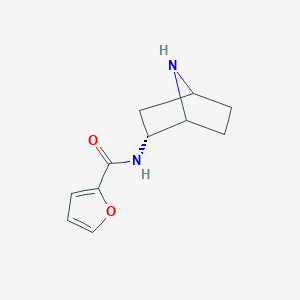molecular formula C11H14N2O2 B12863861 N-((2R)-7-Azabicyclo[2.2.1]heptan-2-yl)furan-2-carboxamide 