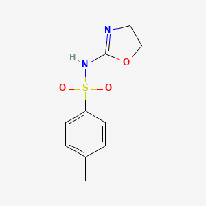 molecular formula C10H12N2O3S B12863862 N-(4,5-dihydro-1,3-oxazol-2-yl)-4-methylbenzenesulfonamide CAS No. 90918-95-9