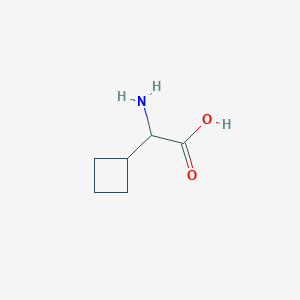 molecular formula C6H11NO2 B1286397 2-Amino-2-cyclobutylacetic acid CAS No. 28024-69-3