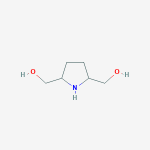 molecular formula C6H13NO2 B1286398 Pyrrolidine-2,5-diyldimethanol CAS No. 5626-66-4