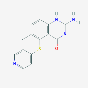 molecular formula C14H12N4OS B128640 Nolatrexed CAS No. 147149-76-6
