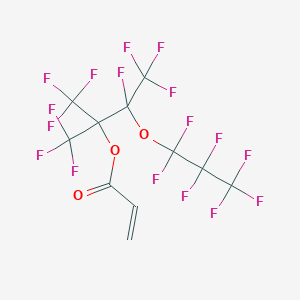 molecular formula C11H3F17O3 B12864033 Perfluoro(2,3-dimethyl-4-oxahept-2-yl) acrylate CAS No. 1622868-66-9