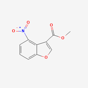 molecular formula C10H7NO5 B12864046 Methyl 4-nitrobenzofuran-3-carboxylate CAS No. 1956341-22-2