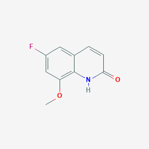 molecular formula C10H8FNO2 B12864151 6-Fluoro-8-methoxy quinolone 