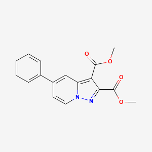 molecular formula C17H14N2O4 B12864194 Dimethyl 5-phenylpyrazolo[1,5-a]pyridine-2,3-dicarboxylate 