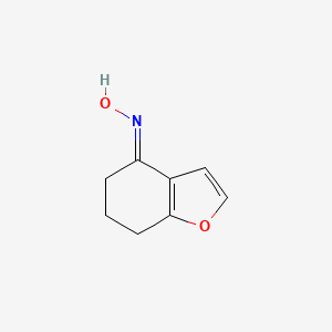 molecular formula C8H9NO2 B12864202 6,7-Dihydrobenzofuran-4(5H)-one oxime 