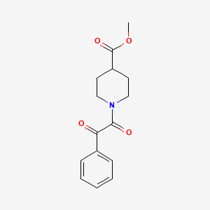 molecular formula C15H17NO4 B12864232 Methyl 1-(2-oxo-2-phenylacetyl)piperidine-4-carboxylate 