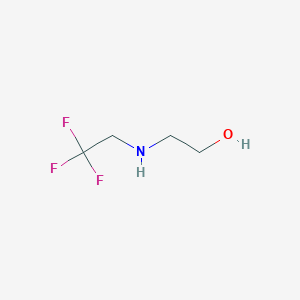 molecular formula C4H8F3NO B1286424 2-[(2,2,2-Trifluoroethyl)amino]ethan-1-OL CAS No. 371-99-3
