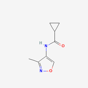 molecular formula C8H10N2O2 B12864297 N-(3-methyl-1,2-oxazol-4-yl)cyclopropanecarboxamide CAS No. 72592-16-6