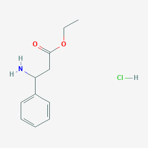 molecular formula C11H16ClNO2 B1286430 Ethyl 3-amino-3-phenylpropanoate hydrochloride CAS No. 29754-04-9