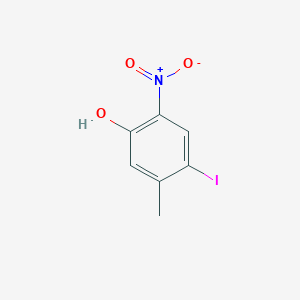 molecular formula C7H6INO3 B12864358 4-Iodo-5-methyl-2-nitrophenol 