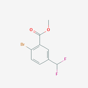 molecular formula C9H7BrF2O2 B12864365 Methyl 2-bromo-5-(difluoromethyl)benzoate 