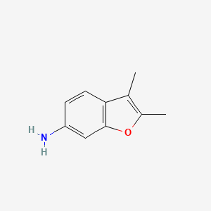 molecular formula C10H11NO B12864381 2,3-Dimethylbenzofuran-6-amine 