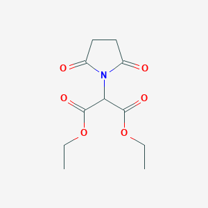 molecular formula C11H15NO6 B128644 Diethyl 2-(2,5-dioxopyrrolidin-1-yl)malonate CAS No. 143801-19-8