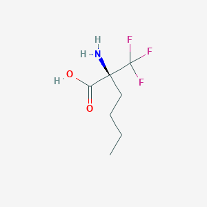 molecular formula C7H12F3NO2 B12864482 DL-2-(Trifluoromethyl)norleucine 