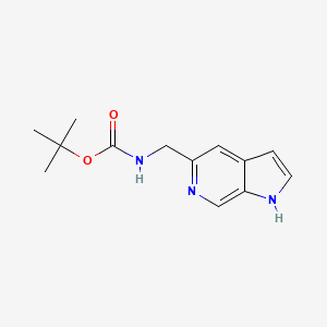 molecular formula C13H17N3O2 B12864488 tert-Butyl ((1H-pyrrolo[2,3-c]pyridin-5-yl)methyl)carbamate 