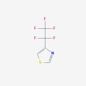 molecular formula C5H2F5NS B12864551 4-(Pentafluoroethyl)-1,3-thiazole CAS No. 1824049-08-2