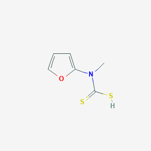 molecular formula C6H7NOS2 B12864560 Furan-2-yl(methyl)carbamodithioic acid 