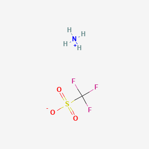molecular formula CH4F3NO3S B1286459 Ammonium trifluoromethanesulfonate CAS No. 38542-94-8